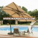 50 % Cotton 50 % Polyester Canvas PU Membrane Fabric for Outdoor Beach Garden Sun Umbrella