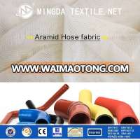 High Strentgh Mesh woven aramid fabric /meta aramid Fabric For Silicone Tube/ Rubber Coated Tube For Sale