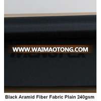 Black Aramid Fiber Fabric Plain 240gsm